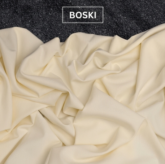 Premium Cream Malai Boski 4 Season – Soft, Breathable & Elegant Fabric (Unstitched)